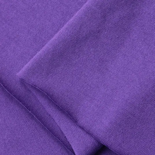 Close-up of Longan Craft Cotton Jersey Fabric by the Yard, a colorful single jersey material with a soft, smooth texture and visible weave, ideal for making casual wear.