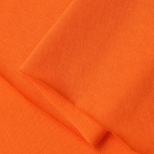 Close-up of Longan Craft's Cotton Jersey Fabric By The Yard, a colorful single jersey material with soft, smooth 100% cotton—features fine stitching and vibrant color, ideal breathable fabric for making casual wear.
