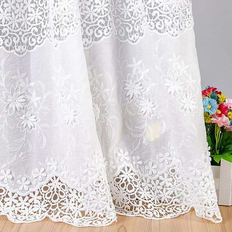 Cotton Hollow 3D Embroidered Eyelet Fabric By The Yard
