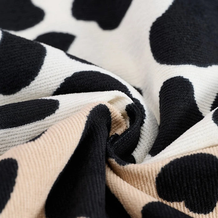 Cow Print Corduroy Fabric By The Yard