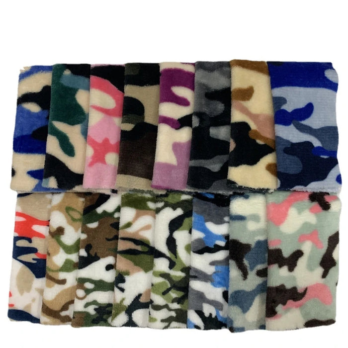 Double-Sided Camo Flannel Fabric By The Yard