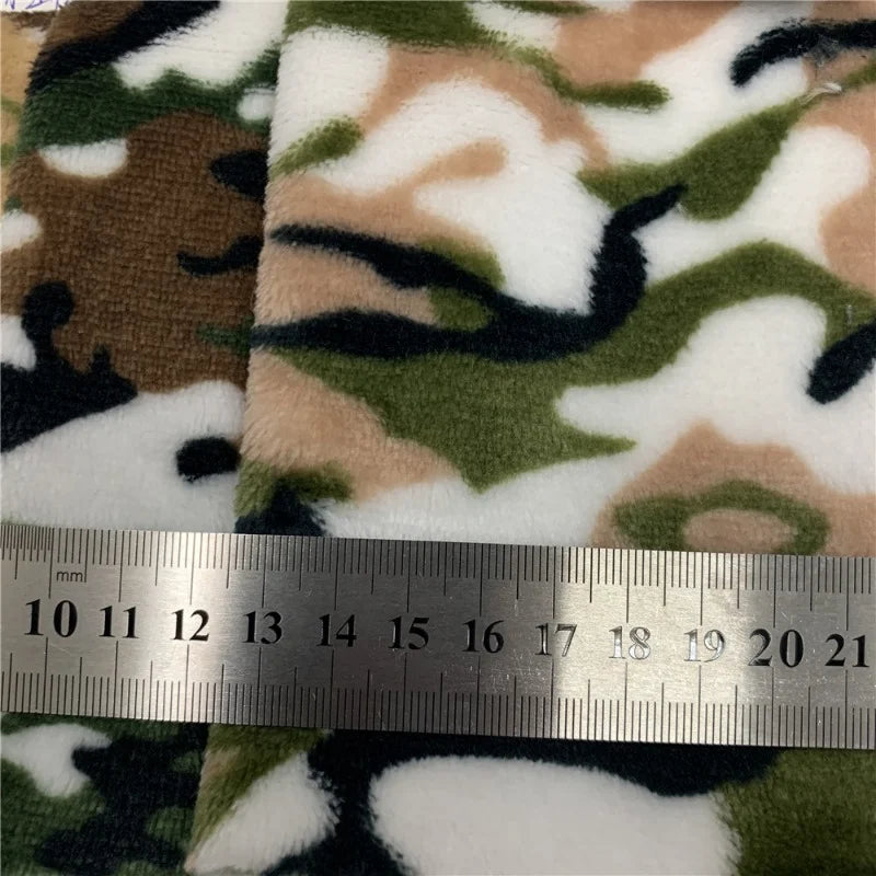 Double-Sided Camo Flannel Fabric By The Yard