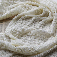 Stretchy Pleated Chiffon Fabric By The Yard