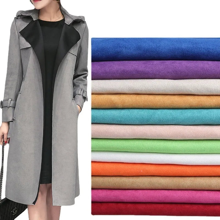 Encrypted Imitation Suede Fabric By The Yard