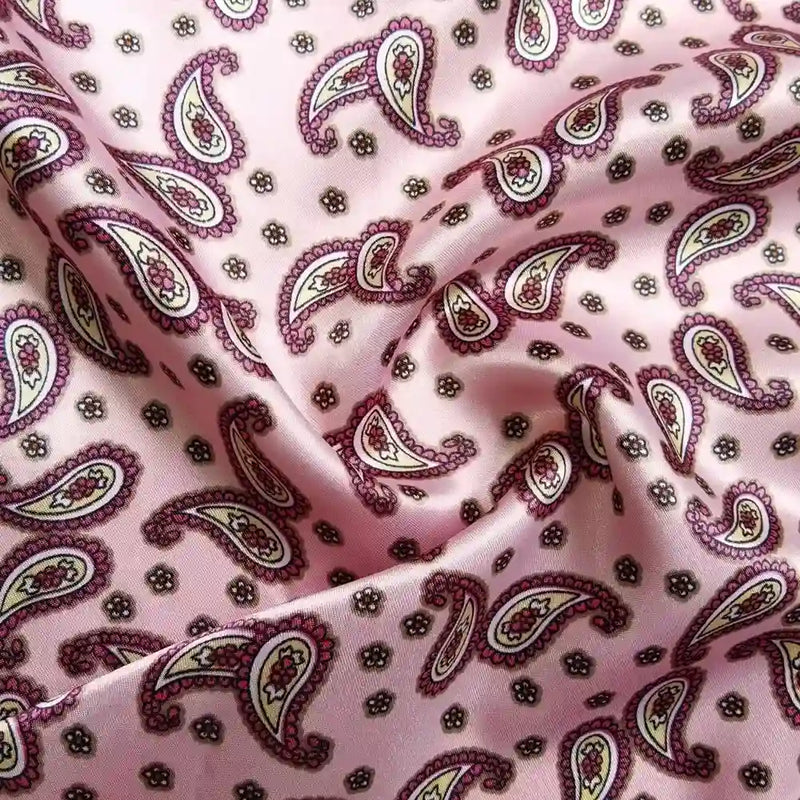 EthnicSatinPaisleyFabricByTheYard