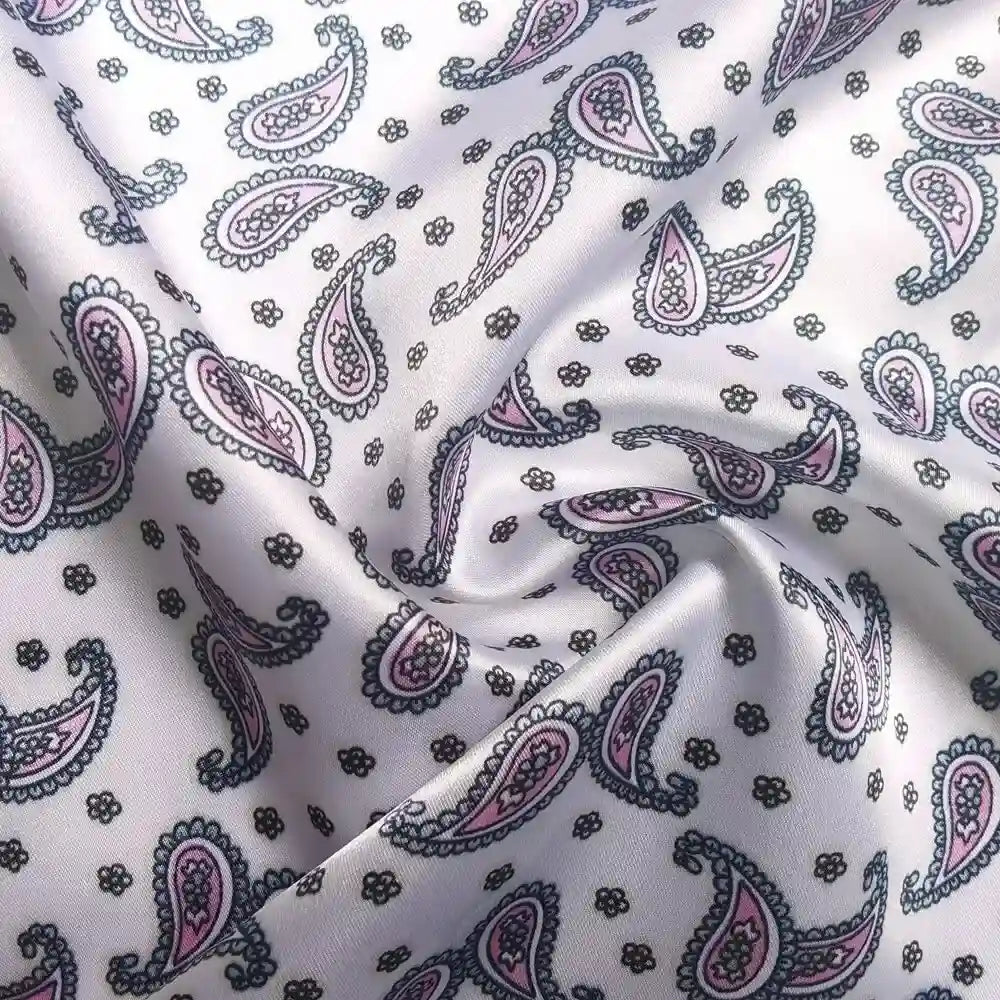 EthnicSatinPaisleyFabricByTheYard