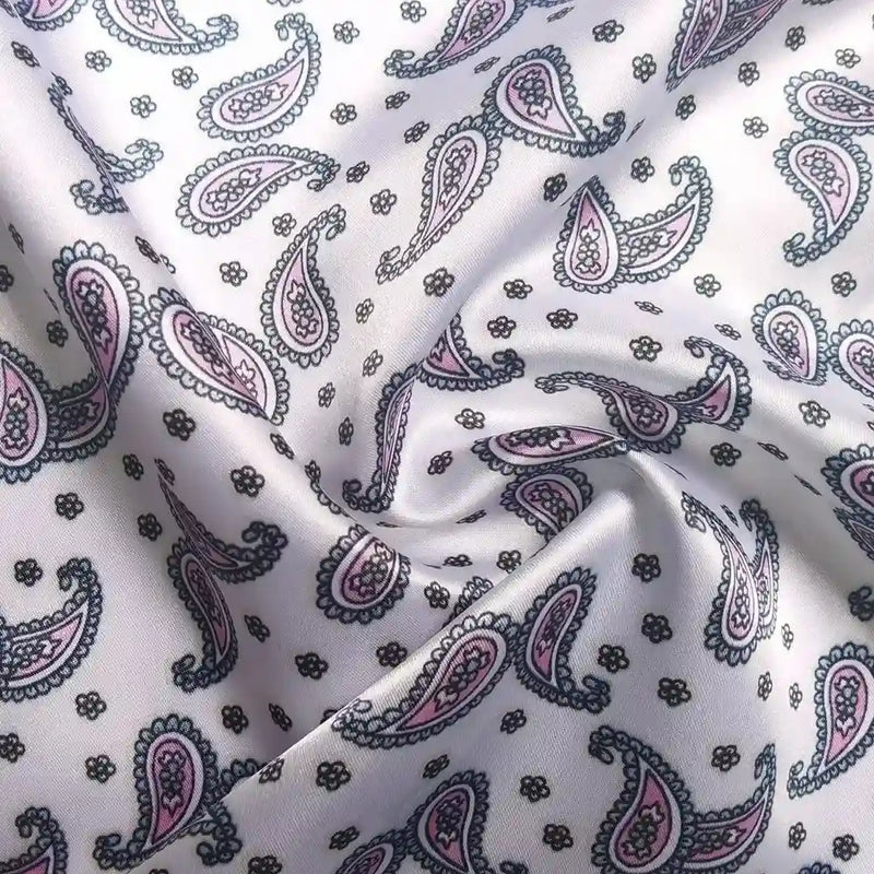 EthnicSatinPaisleyFabricByTheYard