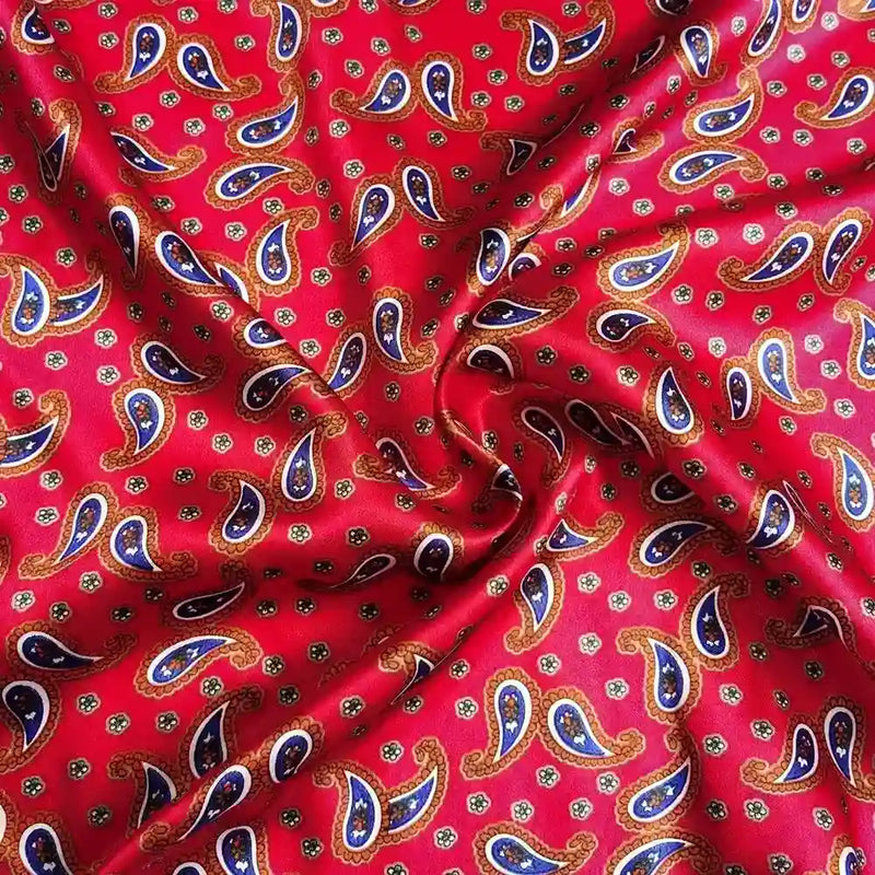 EthnicSatinPaisleyFabricByTheYard