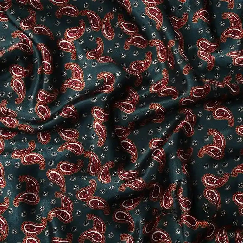 EthnicSatinPaisleyFabricByTheYard