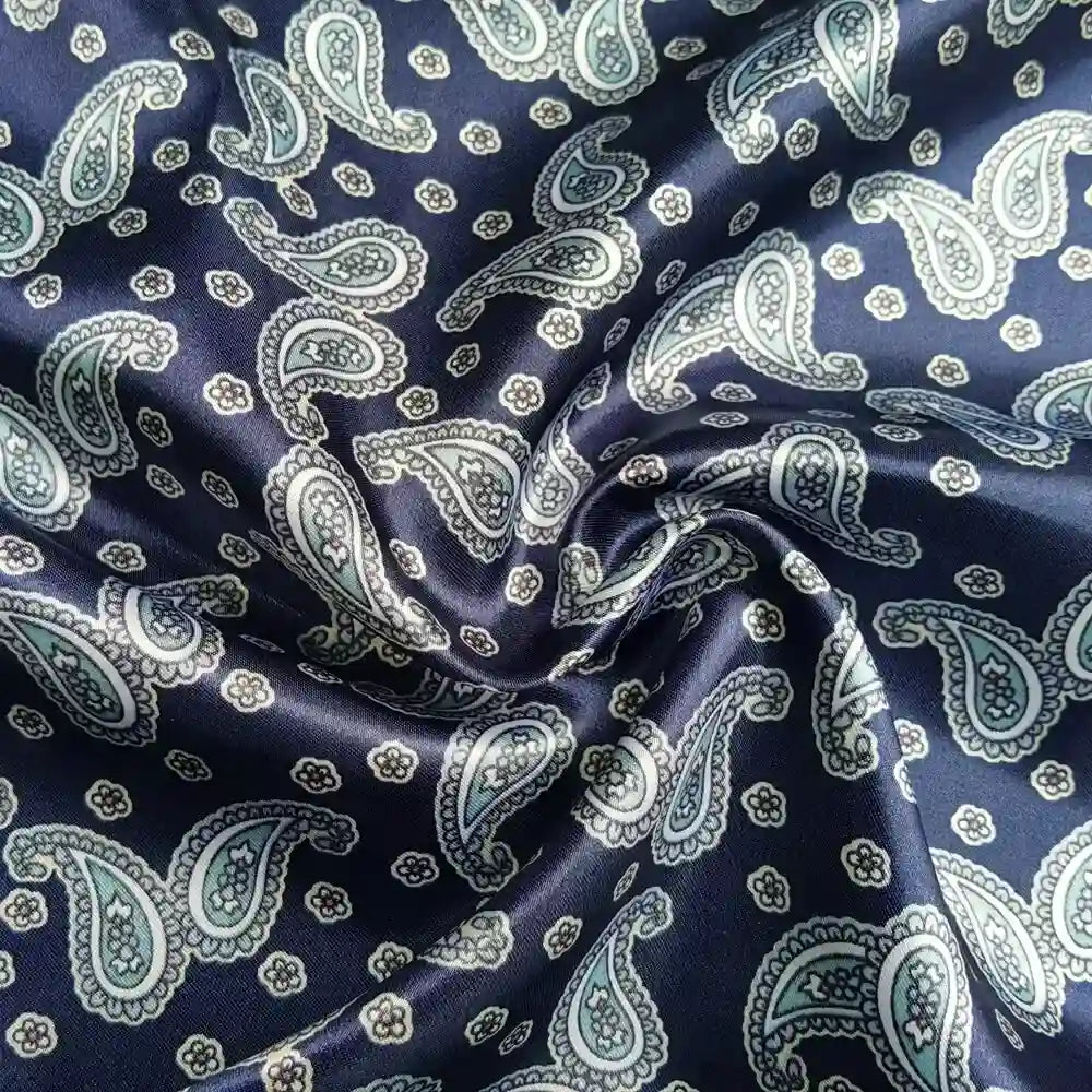 EthnicSatinPaisleyFabricByTheYard