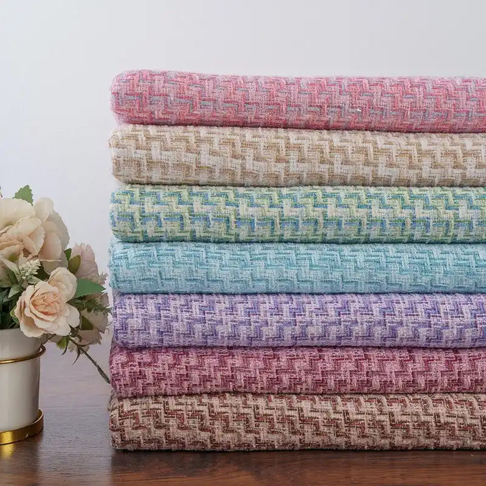 Fashionable Chenille Tweed Fabric By The Yard