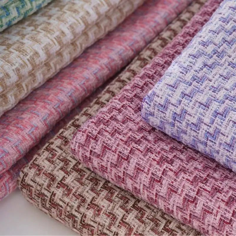 Fashionable Chenille Tweed Fabric By The Yard