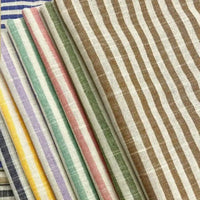 Fine Stripes Cotton Chambray Fabric