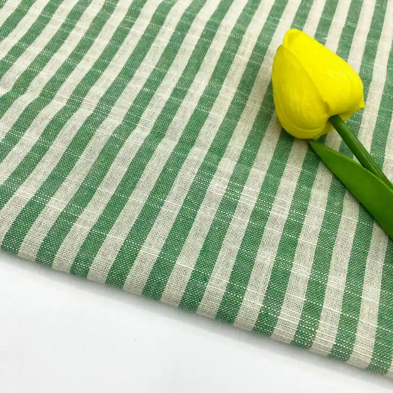 Fine Stripes Cotton Chambray Fabric