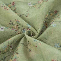 FloralGreenramieChinoiserieFabricByTheYard