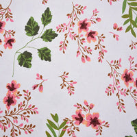 Floral Pattern Canvas Fabric By The Yard