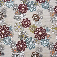 Floral Pattern Canvas Fabric By The Yard