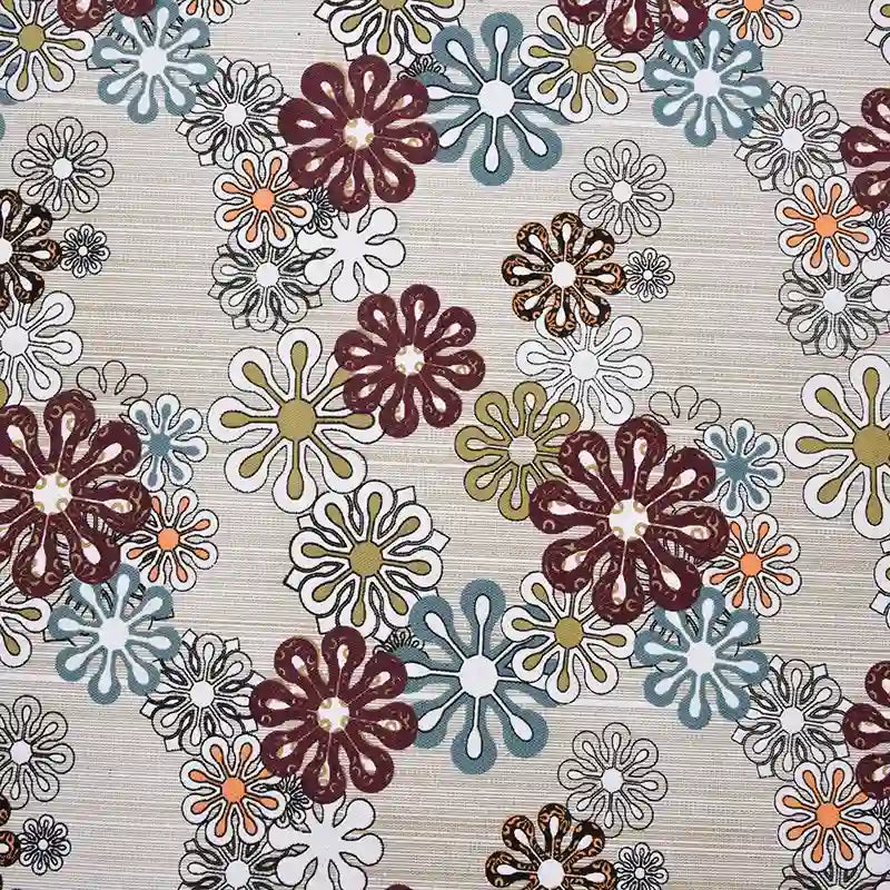 Floral Pattern Canvas Fabric By The Yard