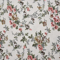 Floral Pattern Canvas Fabric By The Yard