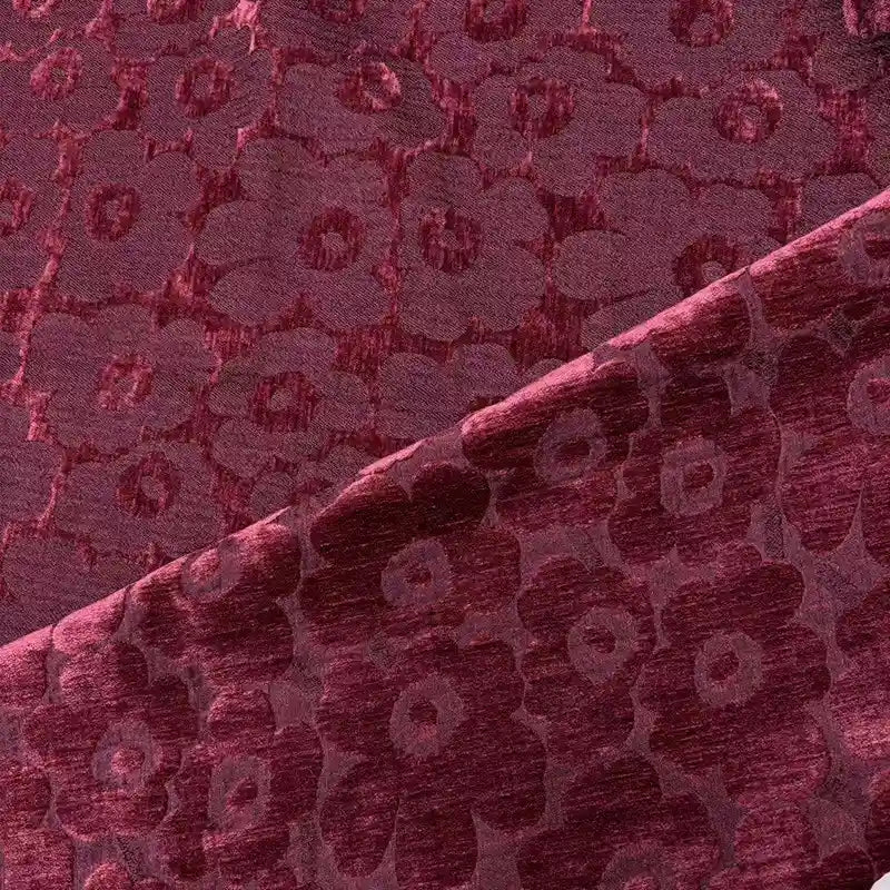 Floral Pattern Chenille Fabric By The Yard
