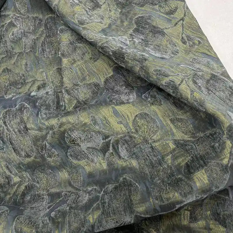 Floral Pattern Chenille Fabric By The Yard