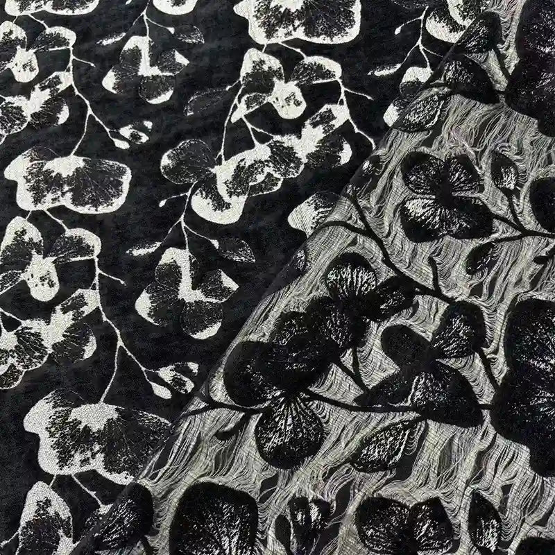 Floral Pattern Chenille Fabric By The Yard