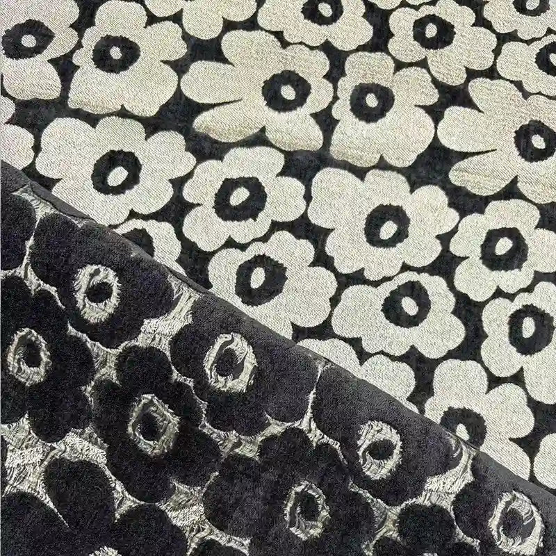 Floral Pattern Chenille Fabric By The Yard