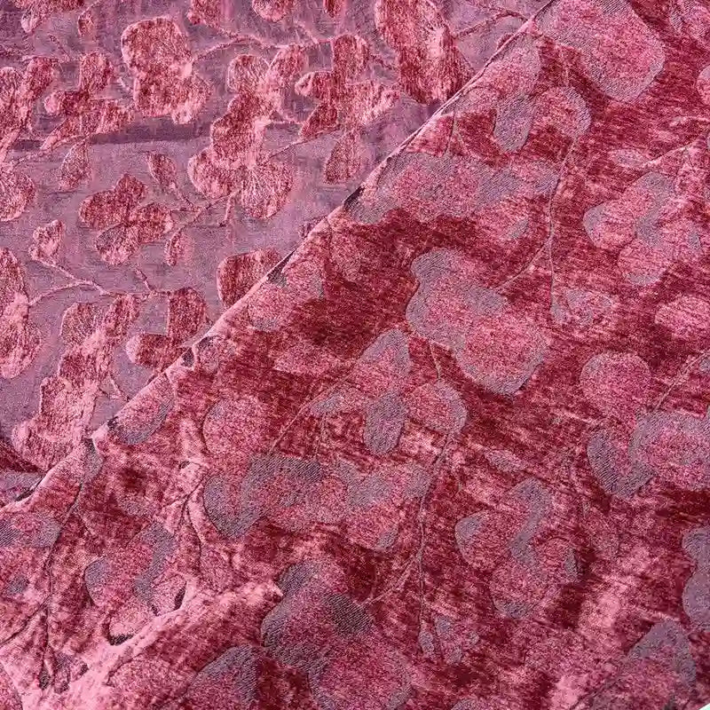 Floral Pattern Chenille Fabric By The Yard