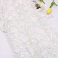 Floral Sequin Fabric By The Yard