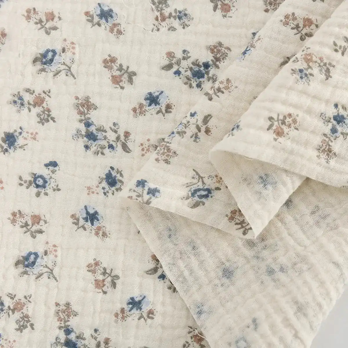 Flower Bubble Double Gauze Fabric By The Yard free shipping
