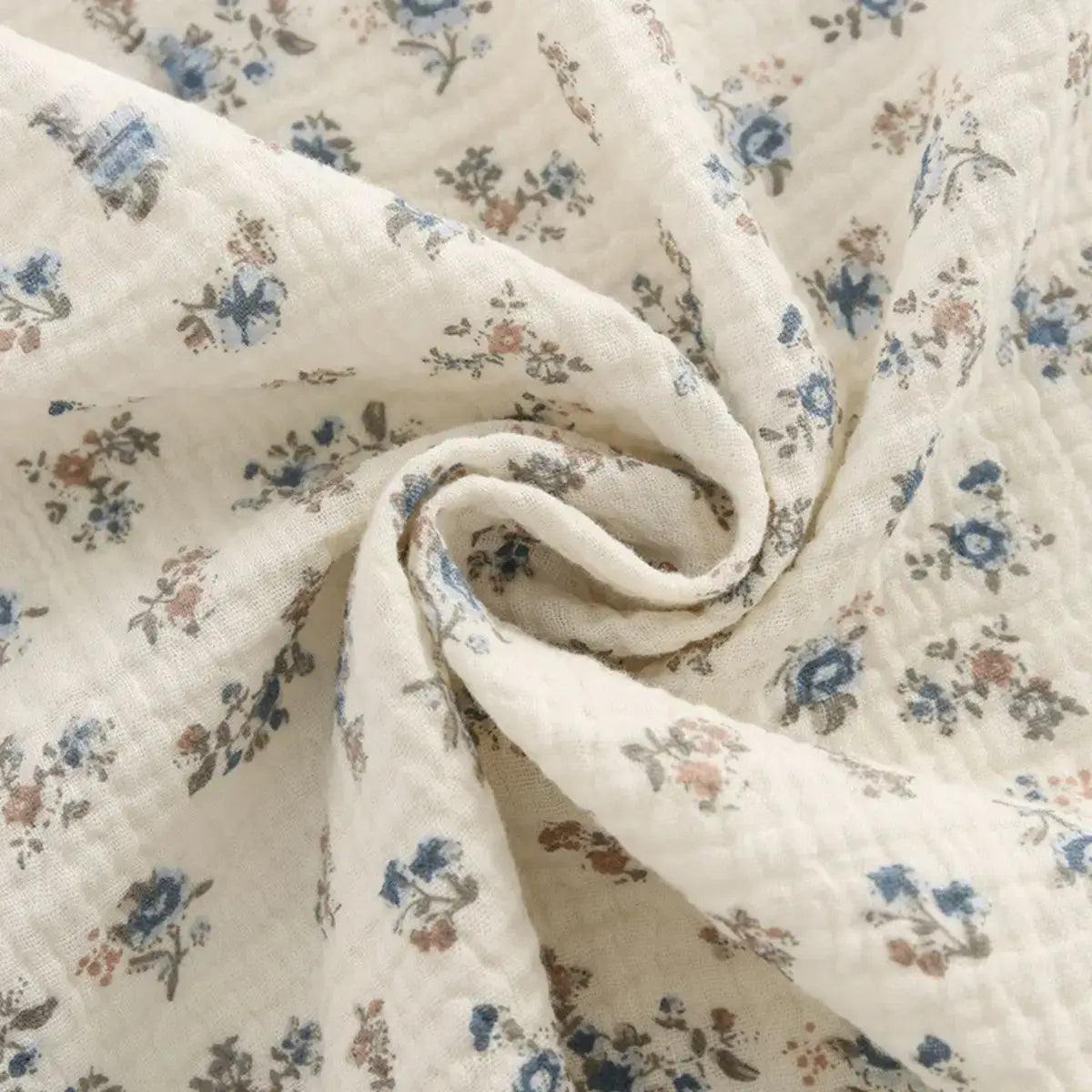 Flower Bubble Double Gauze Fabric By The Yard free shipping