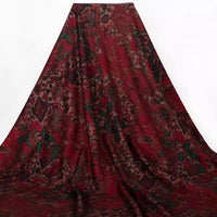 Flower Pattern Ponte Roma Fabric By The Yard