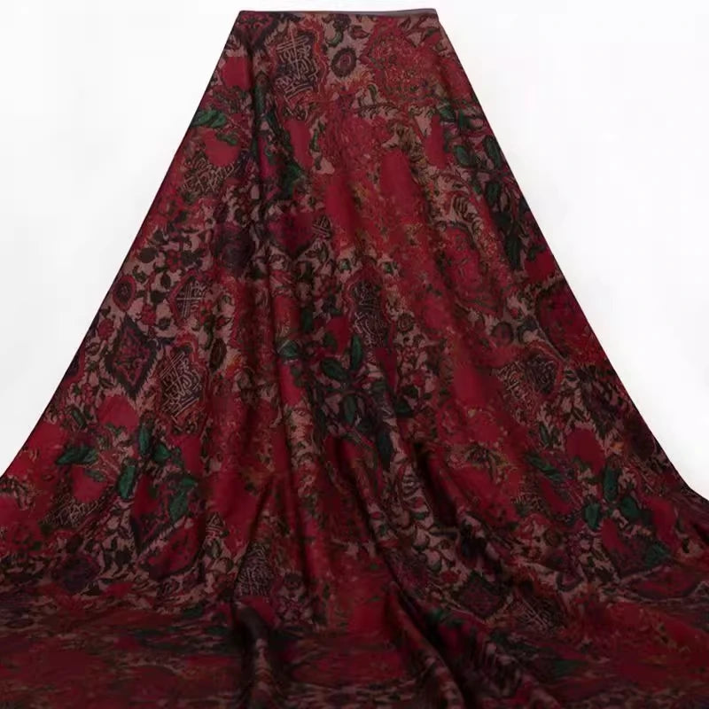 Flower Pattern Ponte Roma Fabric By The Yard