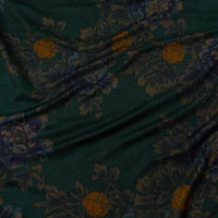 Flower Pattern Ponte Roma Fabric By The Yard