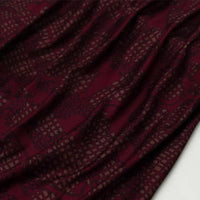 Flower Pattern Ponte Roma Fabric By The Yard