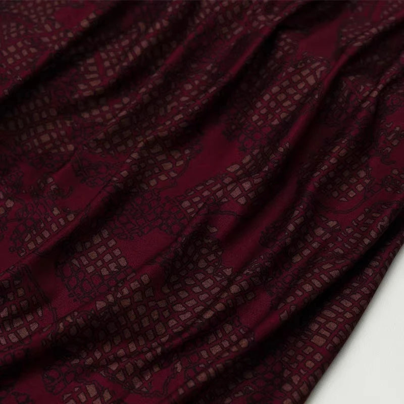 Flower Pattern Ponte Roma Fabric By The Yard