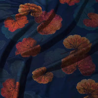 Flower Pattern Ponte Roma Fabric By The Yard