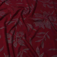 Flower Pattern Ponte Roma Fabric By The Yard