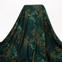 Flower Pattern Ponte Roma Fabric By The Yard
