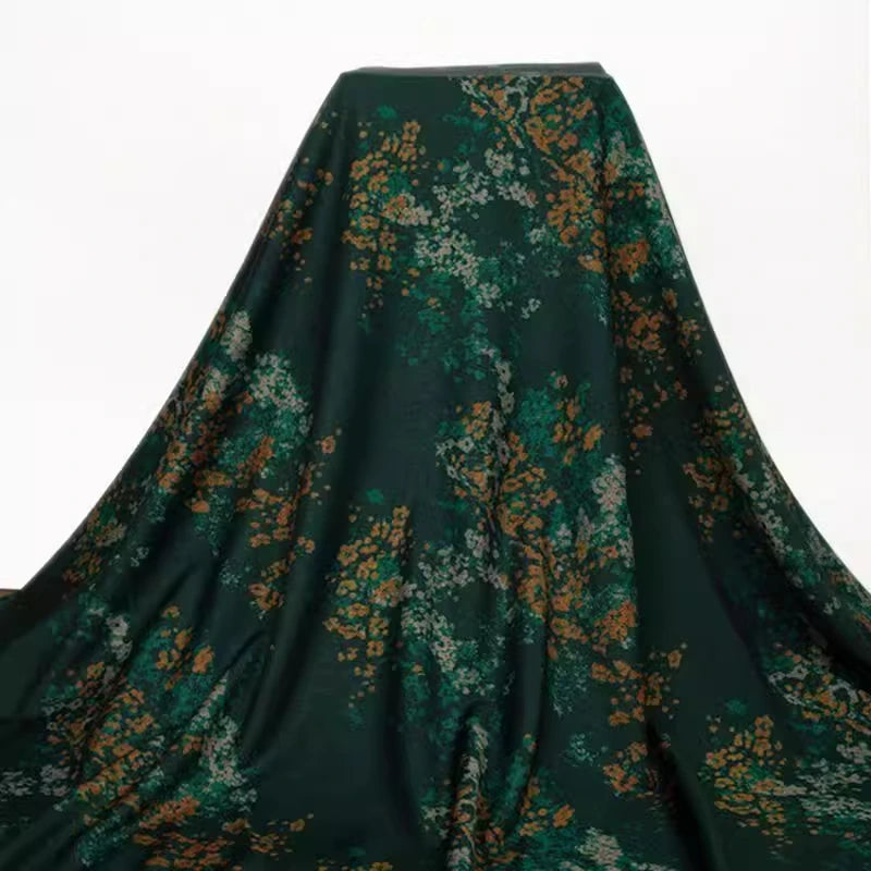Flower Pattern Ponte Roma Fabric By The Yard