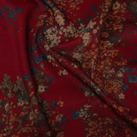 Flower Pattern Ponte Roma Fabric By The Yard