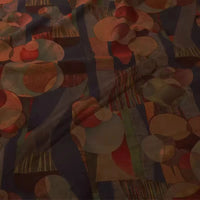 Flower Pattern Ponte Roma Fabric By The Yard