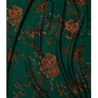 Flower Pattern Ponte Roma Fabric By The Yard