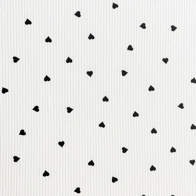 Flower Printed Ribbed Knit Fabric By The Yard