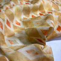 Geometric Printed Ramie Fabric By The Yard