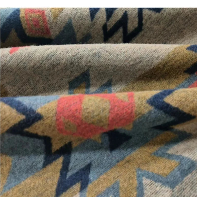 Geometric Totem Retro Western Fabric by the Yard
