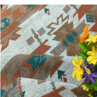 Geometric Totem Retro Western Fabric by the Yard