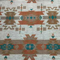 Geometric Totem Retro Western Fabric by the Yard