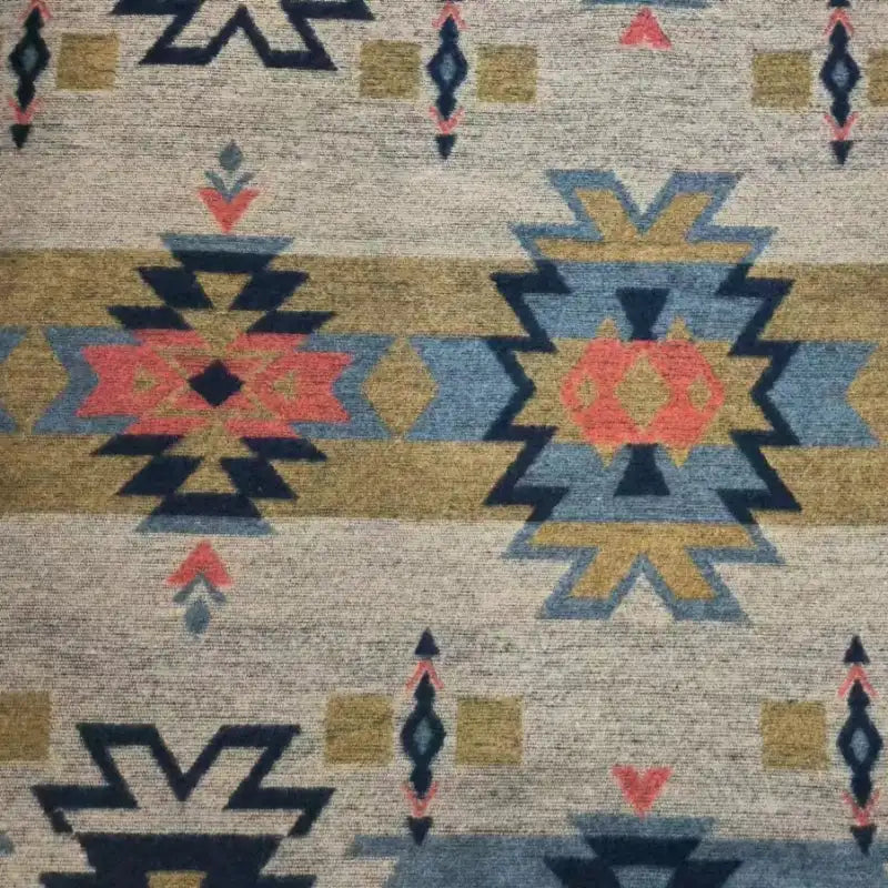 Geometric Totem Retro Western Fabric by the Yard