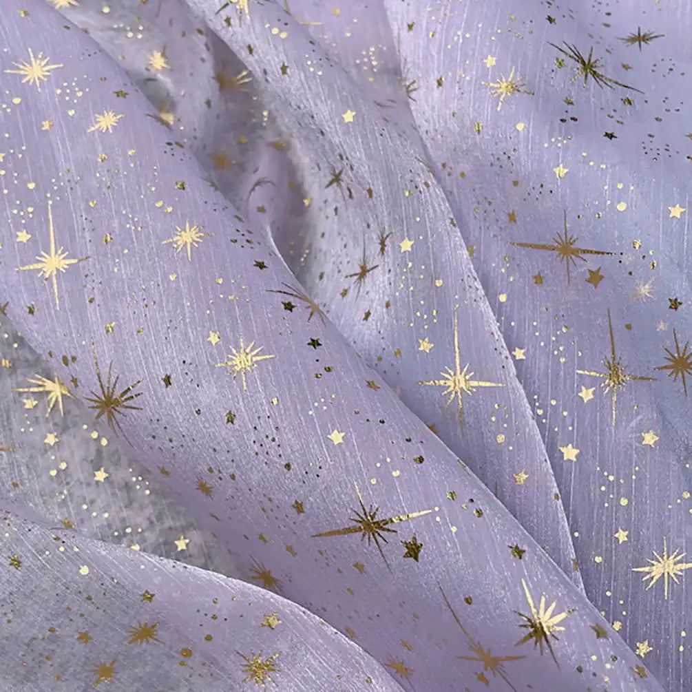 Glitter Organza Fabric By the Yard -Longan Craft